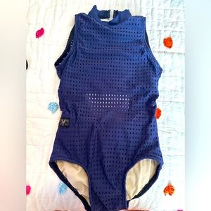 Kandi Kouture Child Medium New without Tags Navy Leotard